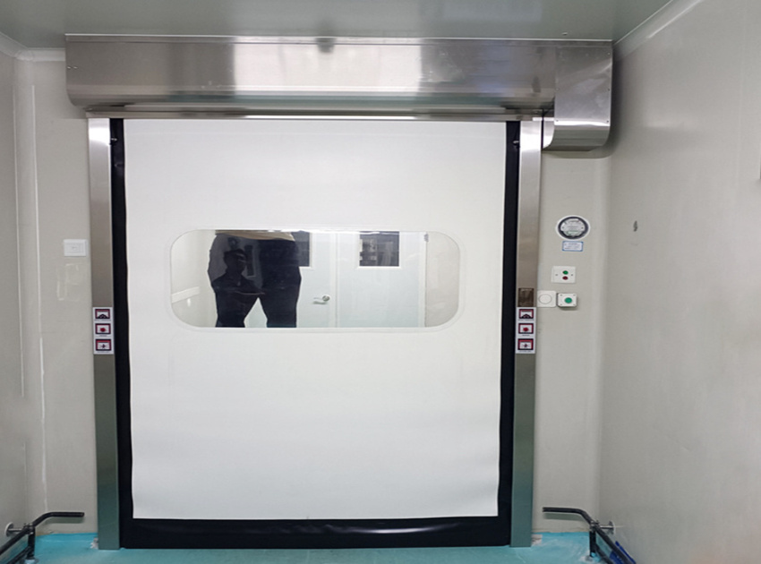 Food Processing Cleanroom Rapid Doors — construction details